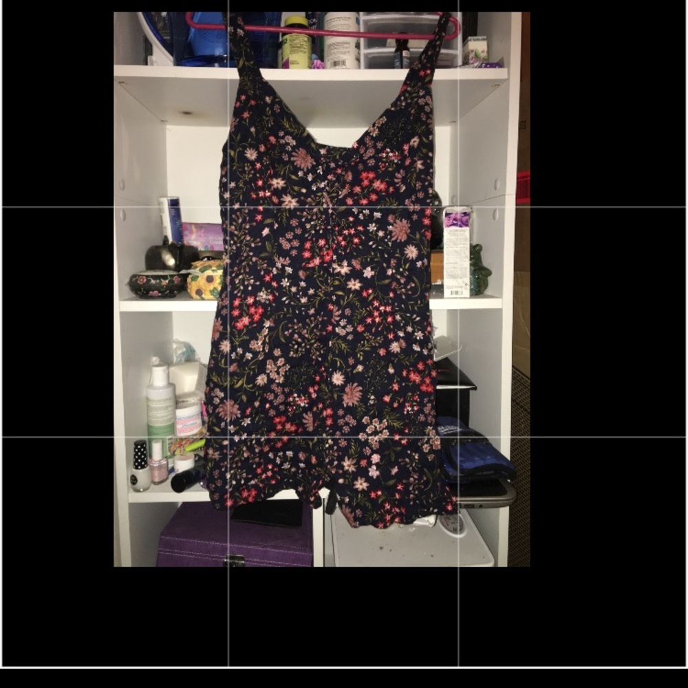 American Eagle Lace Floral Romper